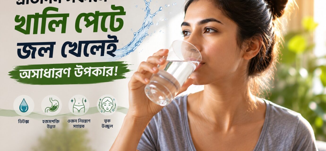 প্রতিদিন সকালে খালি পেটে জল পান করার উপকারিতা