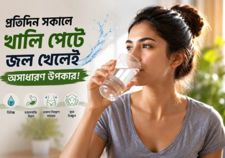প্রতিদিন সকালে খালি পেটে জল পান করার উপকারিতা