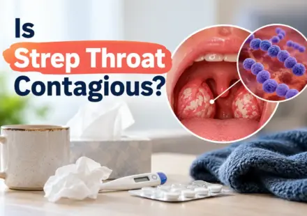Is Strep Throat Contagious? How Long and How It Spreads